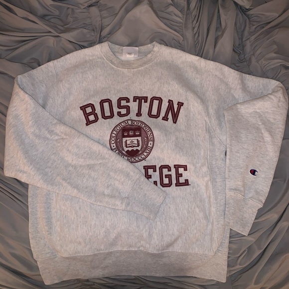 Champion Tops - Boston College Mens Champion Sweatshirt